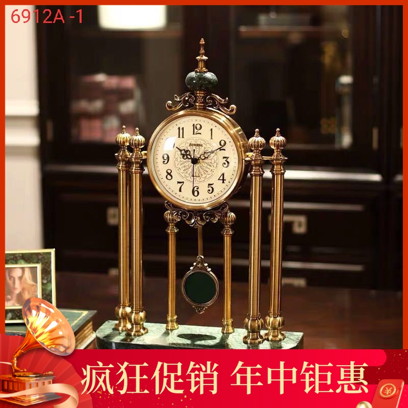 Ames American classical light luxury European creative new middle desktop neoclassical electroplating retro desk living room decoration
