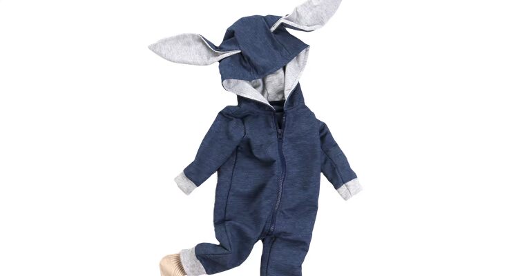 Babyiesies mùa thu và mùa đông dày đôi áo dài tay áo dễ thương romper 6 tháng bé ra khỏi tập quần áo trẻ em xuất khẩu