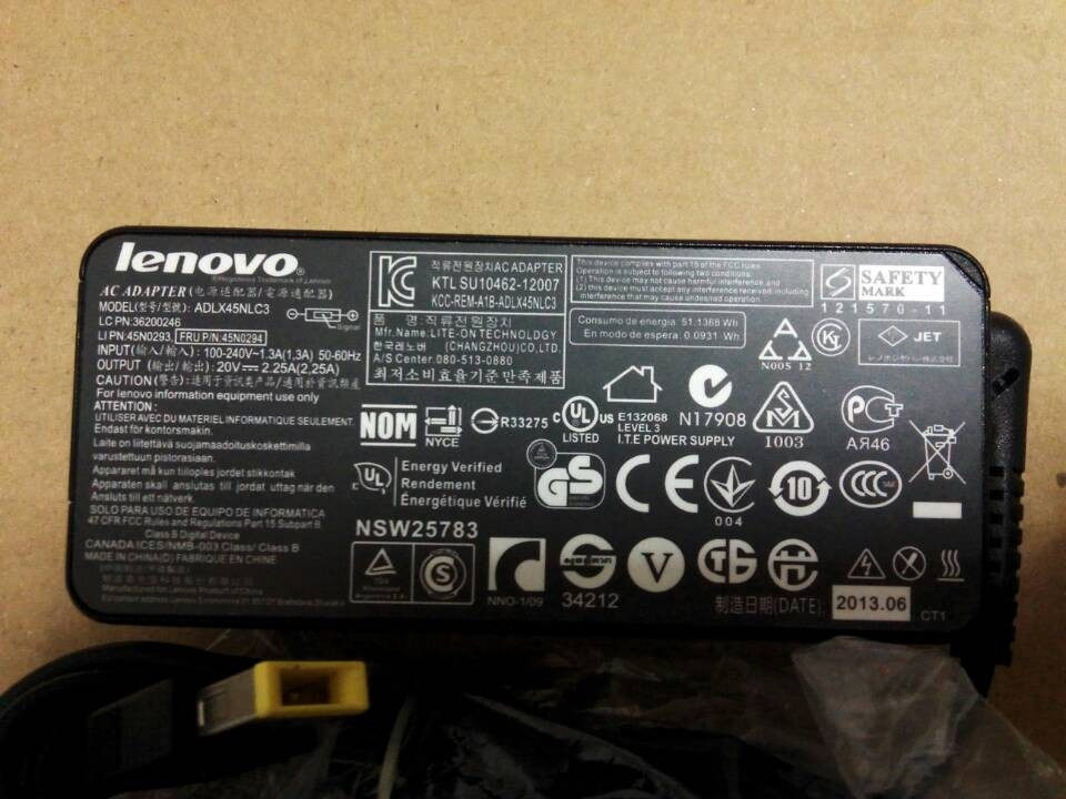 Suitable for Lenovo notebook 20V2 25A power supply T431S YOGA11s X230 adapter charger square port