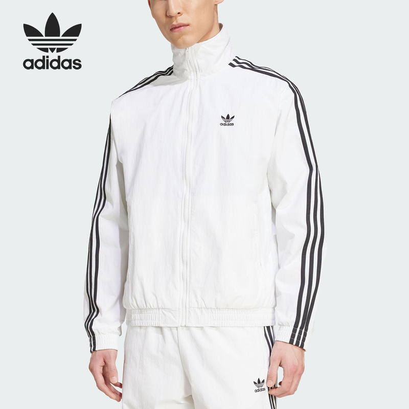 Adidas/Adidas Genuine Trefoil Men's Sports Woven Stand-Up Collar Casual Daily Jacket Jy1328
