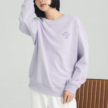 New balance/nb genuine new women's all-match sports round neck sweatshirt pullover 5cd12152-dv