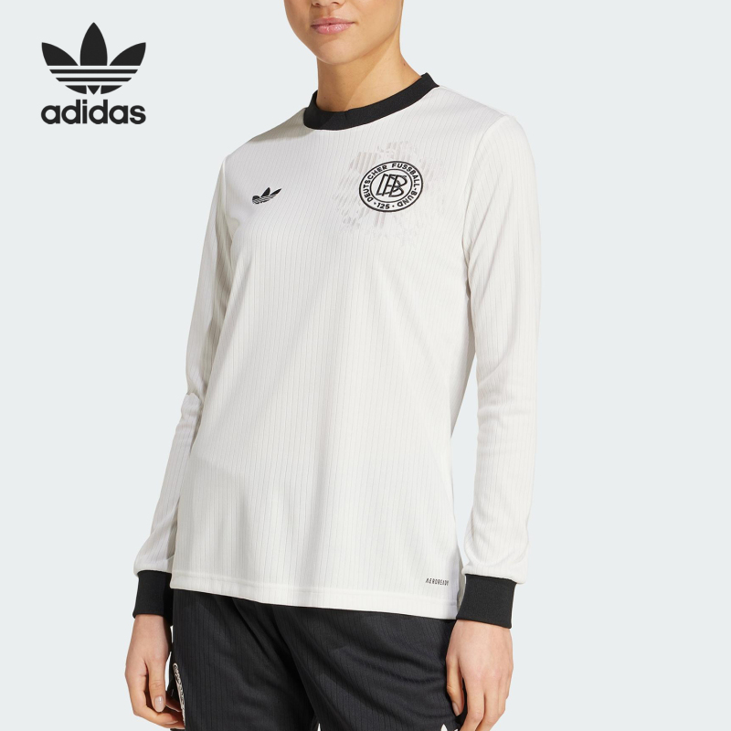 Adidas/Adidas Genuine Clover Women's German Team Classic Football Sports Long-Sleeved Jy0282 Adidas/Adidas Genuine Clover Women's German Team Classic Football Sports Long-Sleeved Jy0282