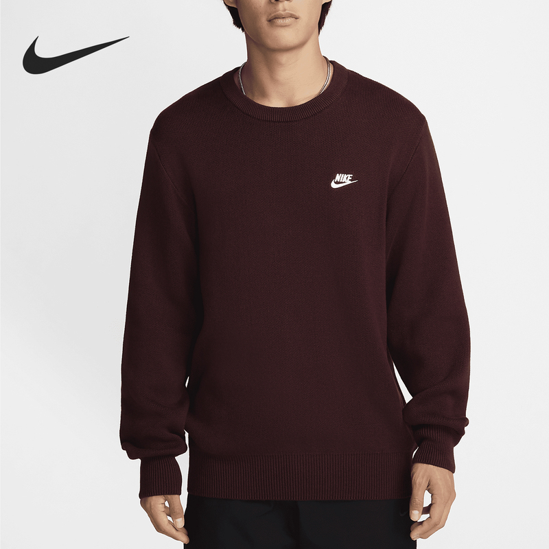 Nike/Nike Genuine Club Men's Loose Casual Round Neck Sports Warm Sweater Fq2913-652 Nike/Nike Genuine Club Men's Loose Casual Round Neck Sports Warm Sweater Fq2913-652