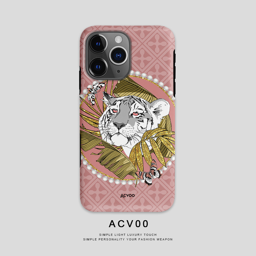 Leopard Floral Artwork 21 iPhone Case