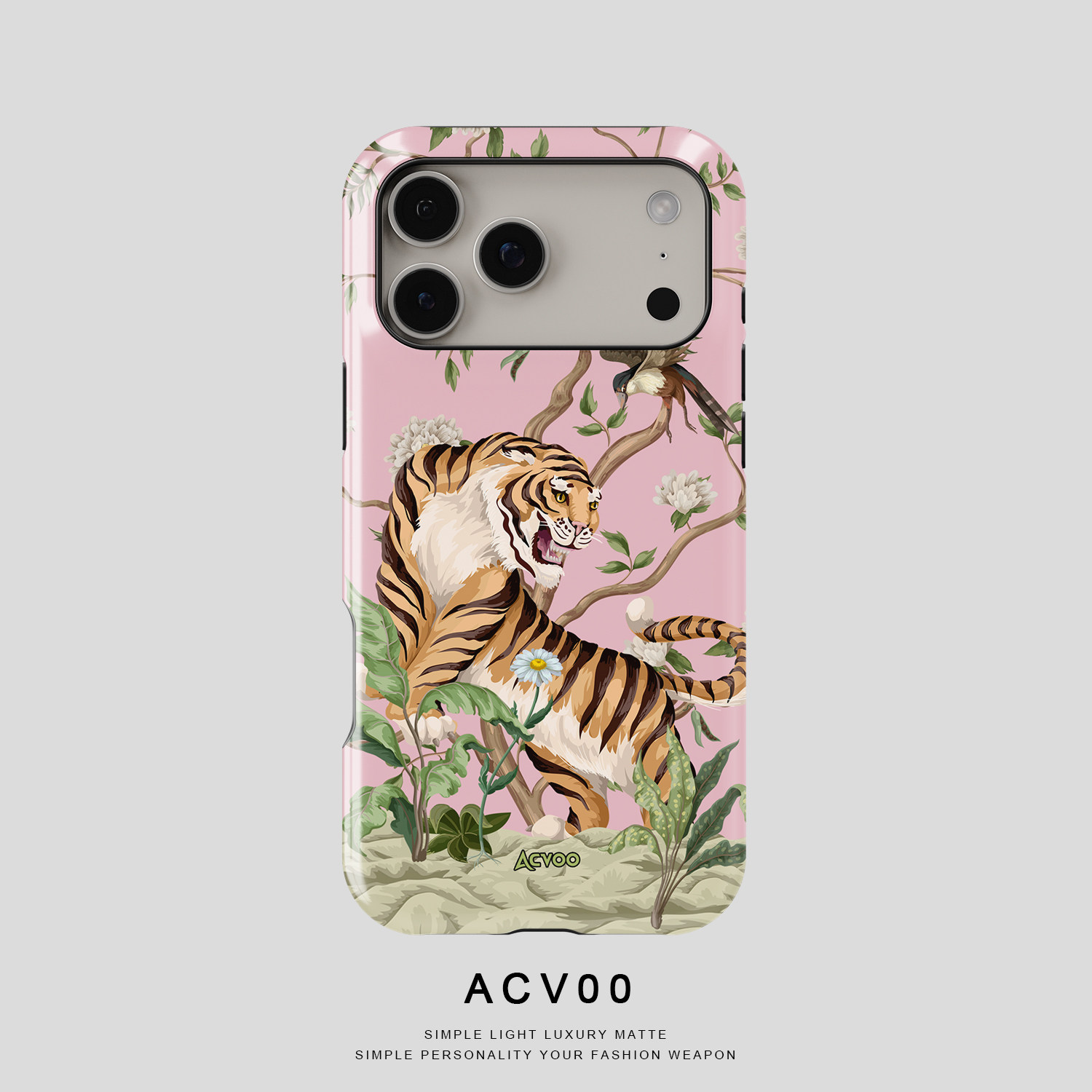 Leopard Floral Artwork 21 iPhone Case