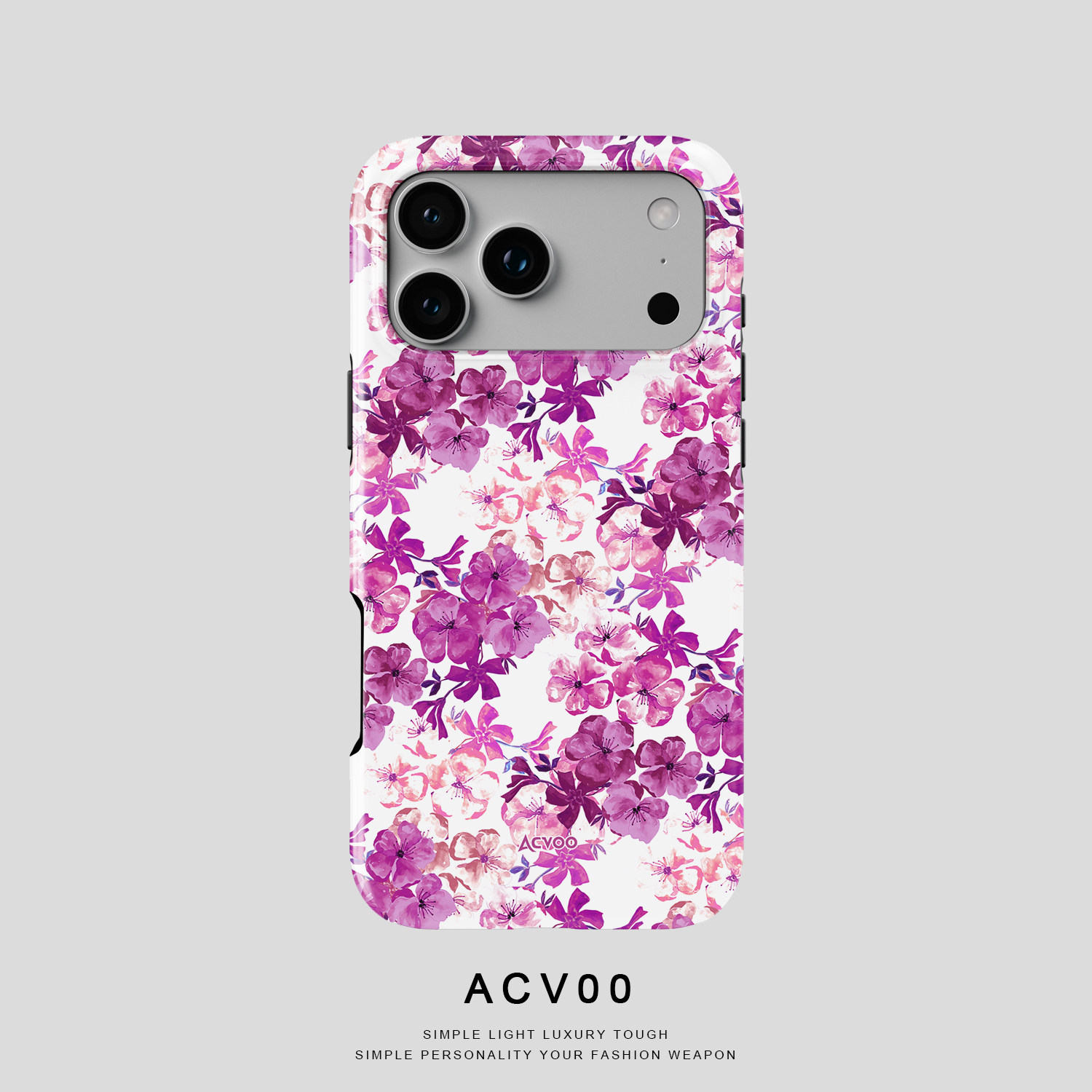 Vintage Black Floral Pattern 21 iPhone Case
