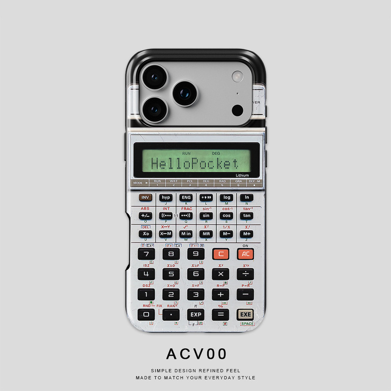 Acvoo Disguised Calculator Creative iPhone 17 Pro Max Protective Case 16 Suitable for Apple 15 Phone Case 14 Anti-Drop Case 13 Non-Fading 12 Eco-Friendly Washable Air Full Coverage