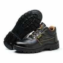 Labor protection work shoes anti-slip wear-resistant rubber sole anti-smash anti-puncture mid-top safety protective shoes