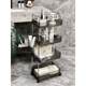 Bathroom acrylic trolley storage rack multi-layer storage rack snack floor movable toilet storage rack