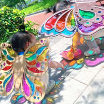 Colored Cellophane Kindergarten Handmade String Lanterns Red Teaching Reflective Christmas Candy Transparent Light Cover