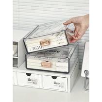 Desktop storage box transparent acrylic book notebook stationery storage organizer drawer type multi-layer work station god