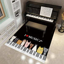 Piano carpet floor mat home soundproofing round rectangular grand piano mat carpet special music mat can be customized