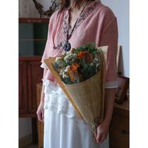 Teachers Day gifts for teachers sunflower dried flower bouquet forget-me-not real flowers graduation photo decoration desktop decoration