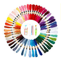 50 colors handmade cross stitch embroidery thread embroidery thread mending thread polyester cotton thread vibrato unicorn clothes diy embroidery thread