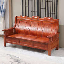 Spring and Autumn economical living room ordinary wooden office full Chinese rural coffee table solid wood home combination sofa