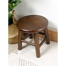 Stool stool high stool round stool dressing table free plate simple installation modern stool meal fashionable solid wood stool low stool changing shoes