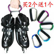 Shopping bag roller skates aluminum alloy shoe buckle lifter multifunctional handle dish carrier metal skates with