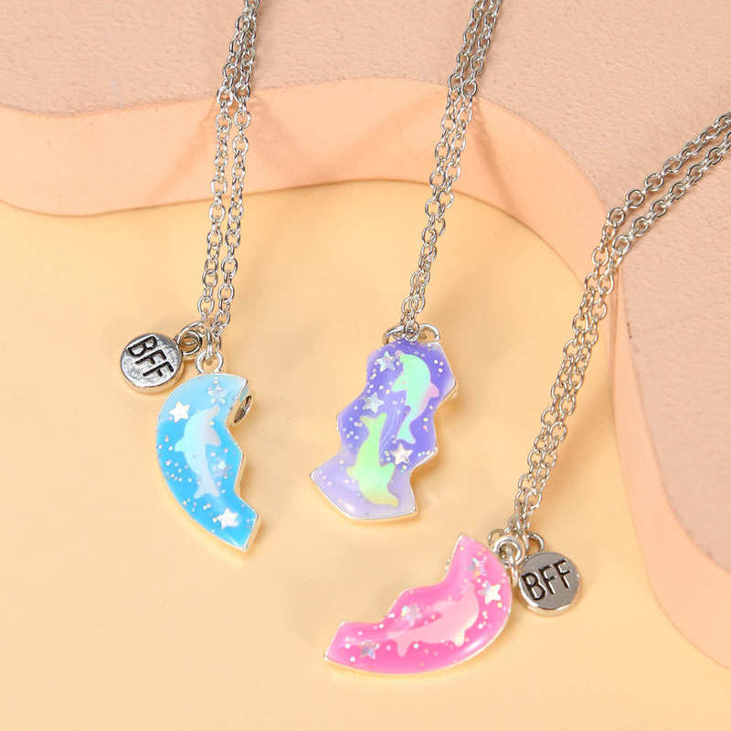 Best Friend Token, Sisters, a Pair of Super Fairy-Like Best Friend Bracelets, Magnetic Friendship Bracelets for Two, Token for Three, Heart-Shaped
