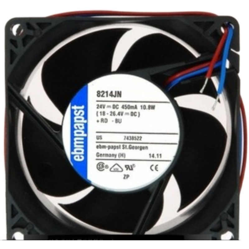 German ebmpapst frequency inverter fan 8214JN 24V 10 8W 8038 axial flow blower