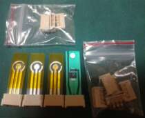 Three-electrode screen printing electrode and joint and single-channel serial port usb portable electrochemical detection system