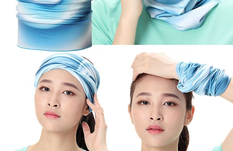 Màu hoang dã băng lụa cưỡi mặt nạ UV bảo vệ chống nắng cổ áo bib xe đạp mặt khăn nam và nữ mùa hè ngoài trời - Kerchief / Earflap khăn trùm mặt chống nắng