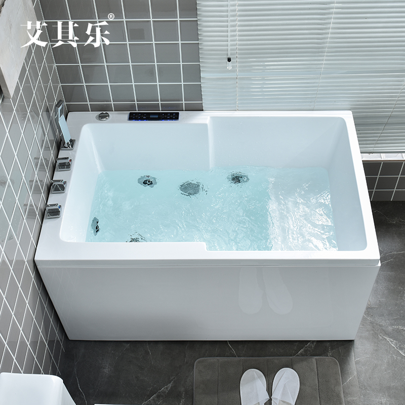 Ayits Le Bathtub Acrylic Small Family Skirt Bidet Thermostatic Surf Massage Mesh Red Deep Bubble Bath Extremely Brief
