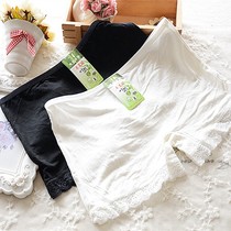 Negative profit super comfortable soft womens three-point boxer underwear lace safety pants leggings skin black and white