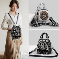 Advanced Senses Double Shoulder Bag Woman 2022 New Fashion 100 Lap Foreign Air Backpack Small Backpack Explosive for women Bags Slanted Satchel