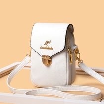 Dai Mouse soft leather crossbody bag female 2021 New Korean mini multi-layer pocket shoulder bag vertical mobile phone bag