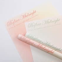 Tanabata new flower wrapping paper love before dawn gradient rose bouquet bull flower art waterproof bag flower material