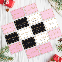 Flower packaging bronzing small cards message cards flower arrangements bouquets gifts greetings cards packaging materials for florists