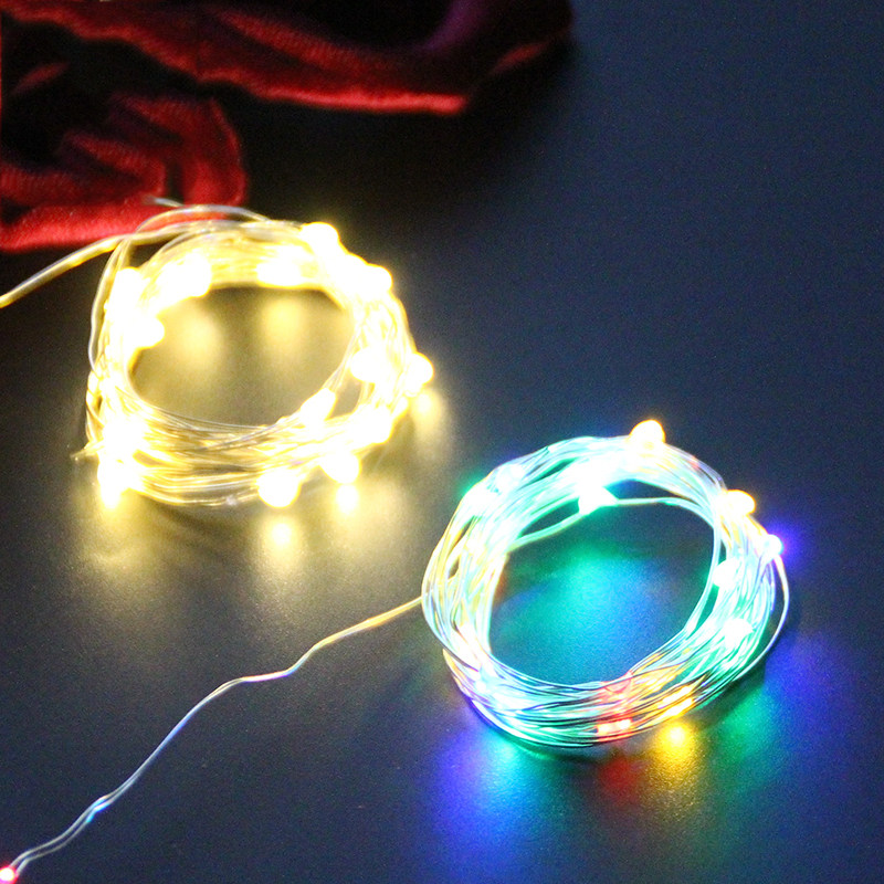 Christmas Bouquet LightLightWaterproof LED decorative color lightsGiftsFlower packaging materials shine warm light