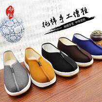 Handmade Thousand Floors Bottom Monk Shoes Fall Residence Shoes Monk Shoes Monk Shoes Old Beijing Cloth Shoes Monks Shoes Mens Spring And Autumn