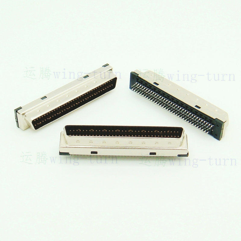 Yunteng MDS68MM-1.6mm SCSI Connector Plug-in HPDB68-Pin Board Male Seat Splint Plug