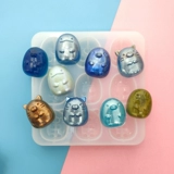 Кристаллические капли капель подвеска Da fei corporal puding dog dog -плесень избрасывание пирог с сахарной гипсовой силиконовой плесенью сахар