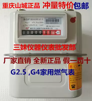 Chongqing Shancheng G2 5G4 household gas meter gas surface film gas meter household meter flowmeter