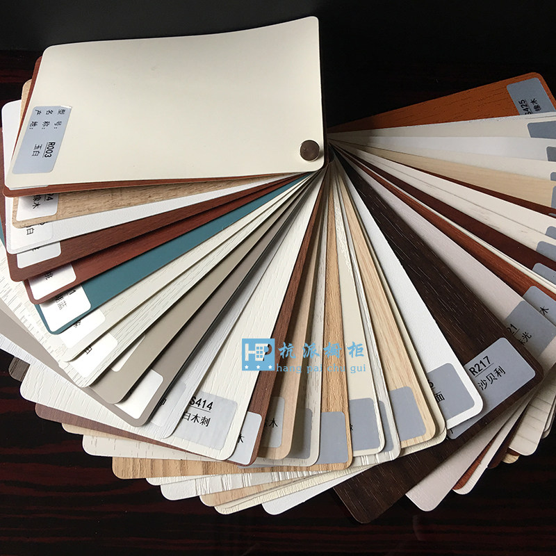 European overall cabinet door panel custom PVC blister molded door panel Wardrobe door shoe cabinet Wine cabinet Tatami film pressure color card