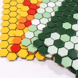 Красочная маленькая шестиугональная керамическая мозаичная ванная балкона туалет, дверная дверная плитка для дверной плитки.