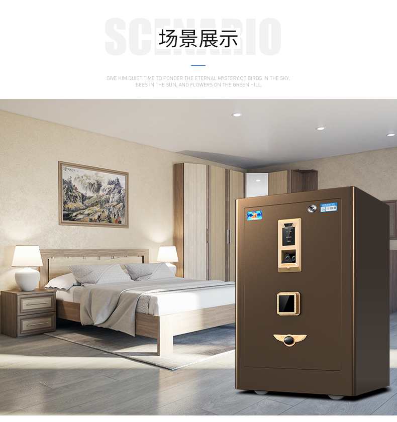 Bàn chải nhận dạng mặt hổ an toàn nhà lớn 1 m 3ccc chứng nhận mật khẩu chống trộm an toàn 60/80 - Két an toàn