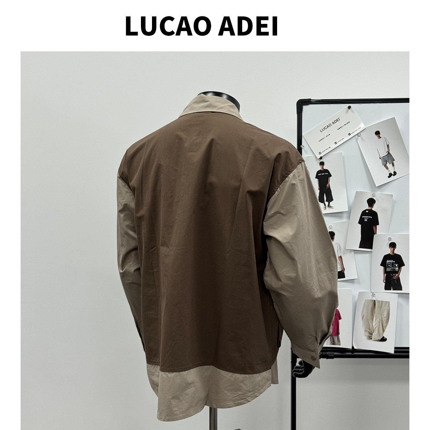 美式休闲新宠:2026秋季LUCAO ADEI假两件背心马甲_衬衫_淘宝服装网
