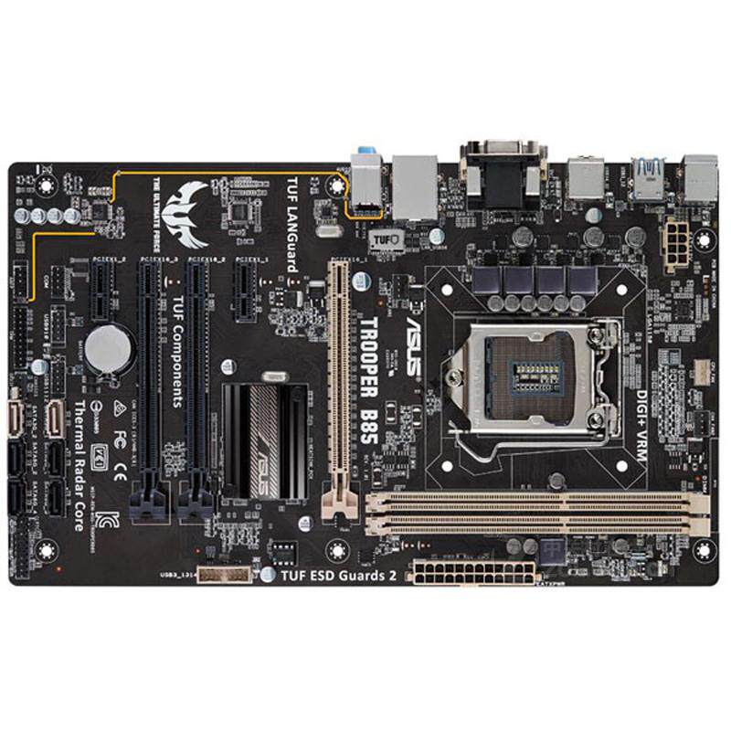 1-Year Warranty Asus/Asus Tuf Trooper B85 All-Solid-State 1150 Large Motherboard