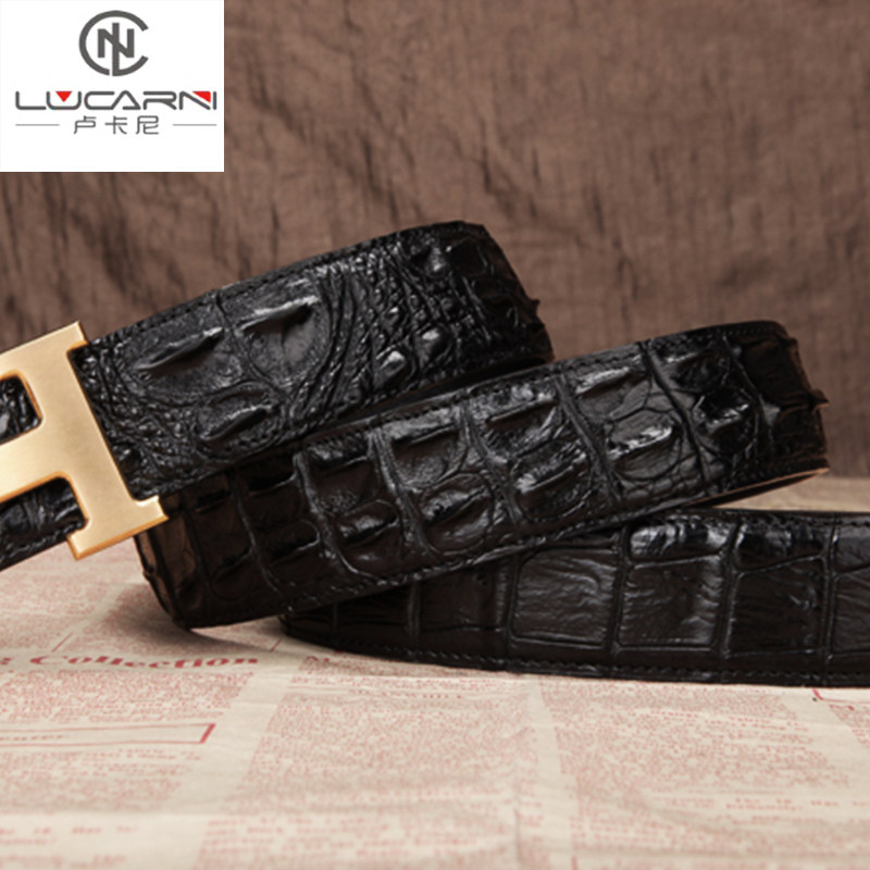 Imported Avocado Leather Strap Man Genuine Leather Stainless Steel Needle Buckle Business Casual Belt Male Pants Belt Tide