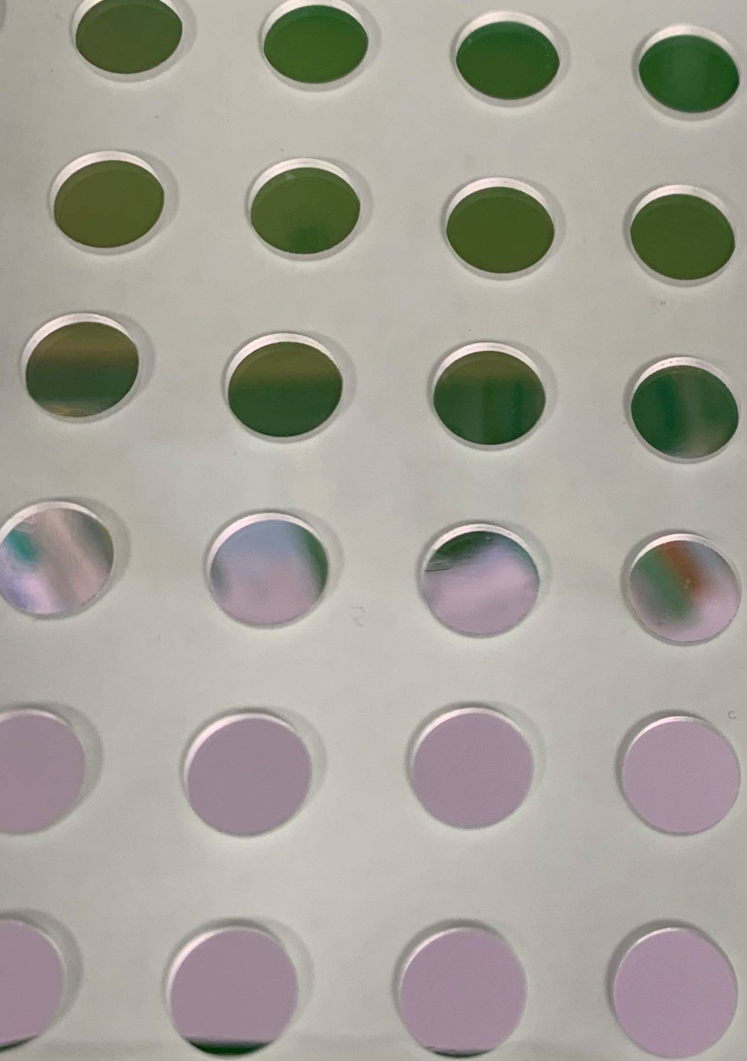 Narrow band filter 550nm D8*1 1mm-semi-band 25nm