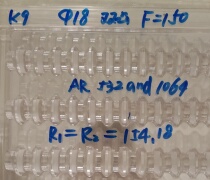 K9 double convex lens D=18mm F=150mm AR532 1064NM