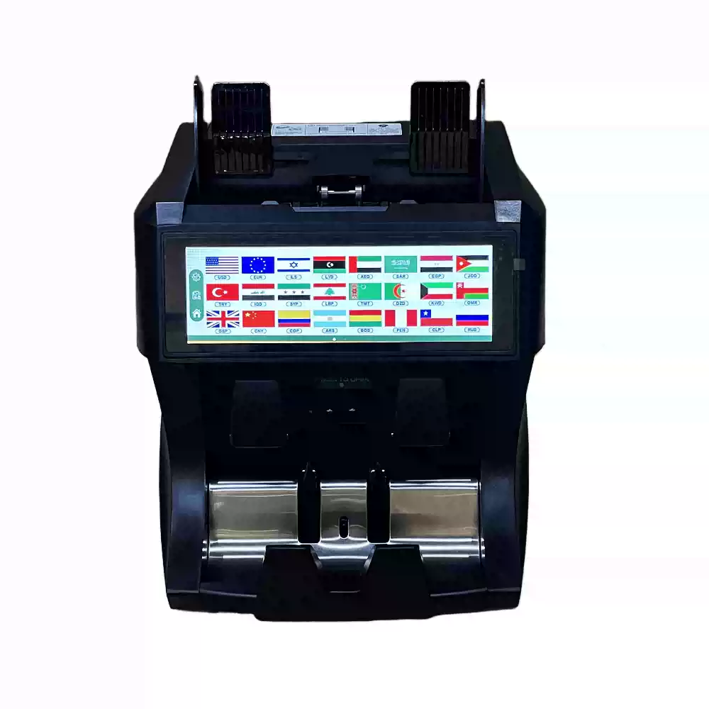 多貨幣外幣立式兩口清分機美金南非歐元英鎊柬埔寨銀行點驗鈔機