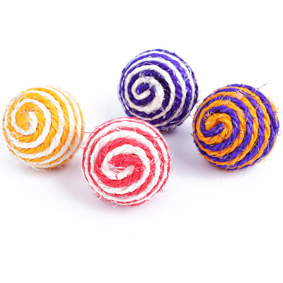 Pet Toys Cat Toy Balls Cat Toys Sand Sound Balls Sofa Savior Colorful Sisal Balls