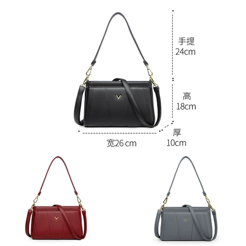 Модная портативная сумка на одно плечо, из натуральной кожи, коллекция 2023