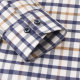 Plaid shirt men's long-sleeved slim cotton high-end shirt spring and autumn business casual men's plaid shirt brushed