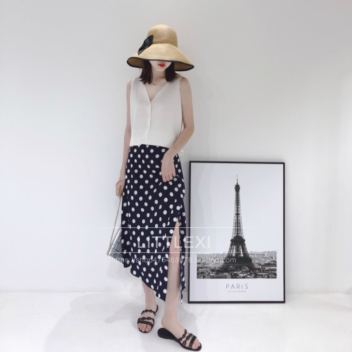 Littlexi làm mới khí chất retro điểm mở váy - Váy mẫu chân váy đẹp 2020