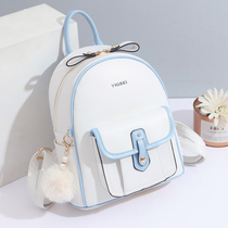 Double Shoulder Bag Women 2022 New Fashion Han Edition Leisure Travel 100 Hitch Leather Lady Backpack Pouch Bag